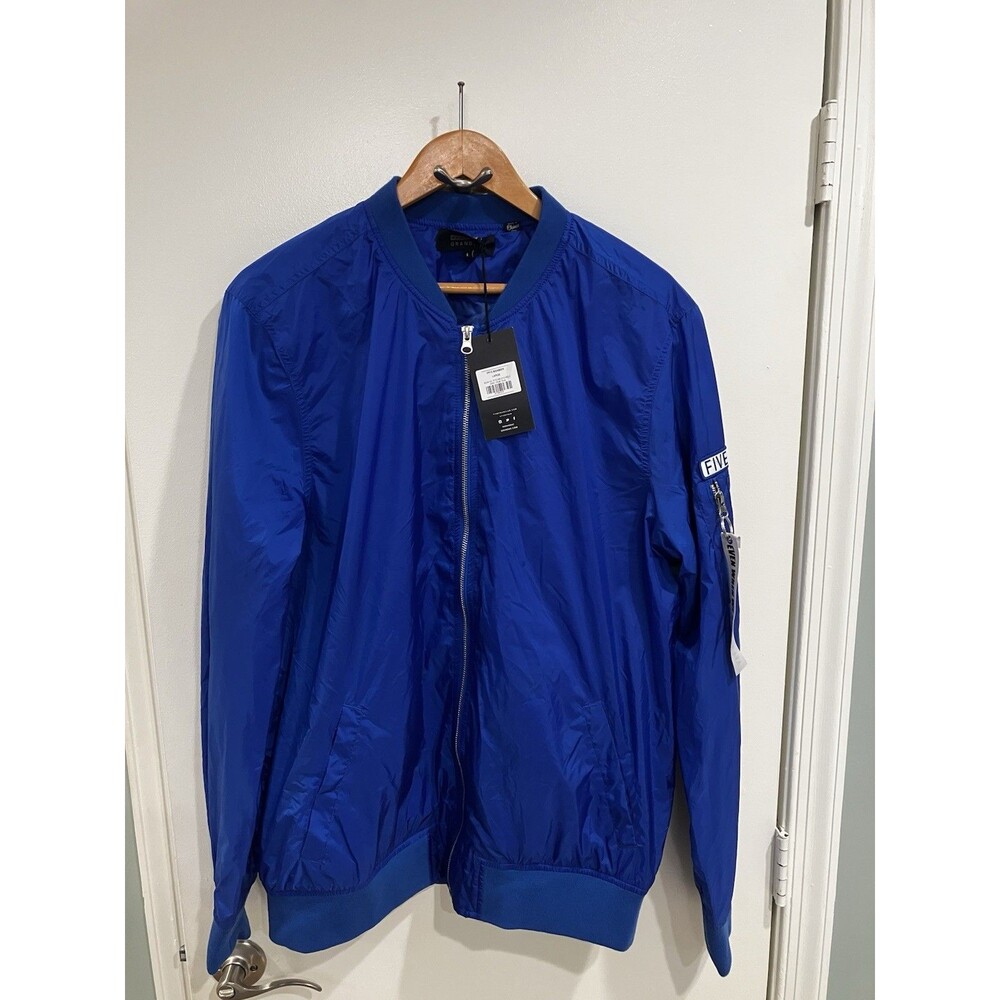 Five Four Grand AC Men’s Zip Up Bomber Jacket Size Large NWT